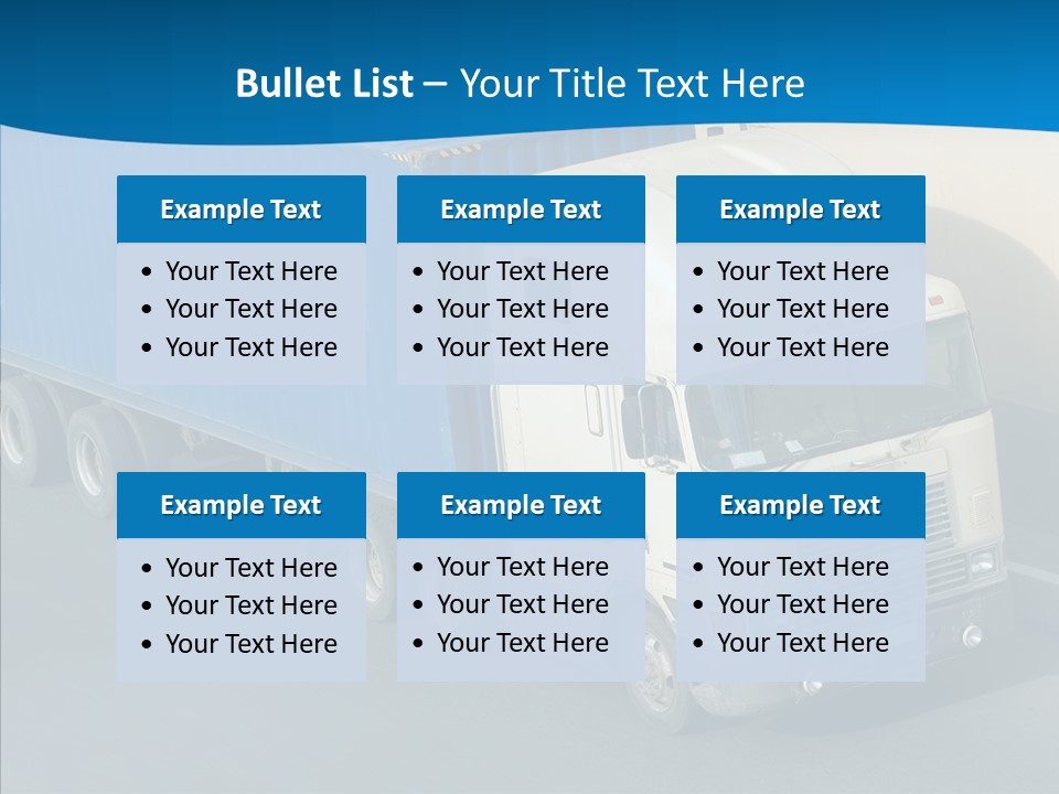 Transport Equipment Receiving PowerPoint Template