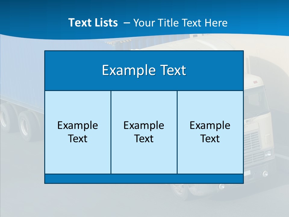Transport Equipment Receiving PowerPoint Template