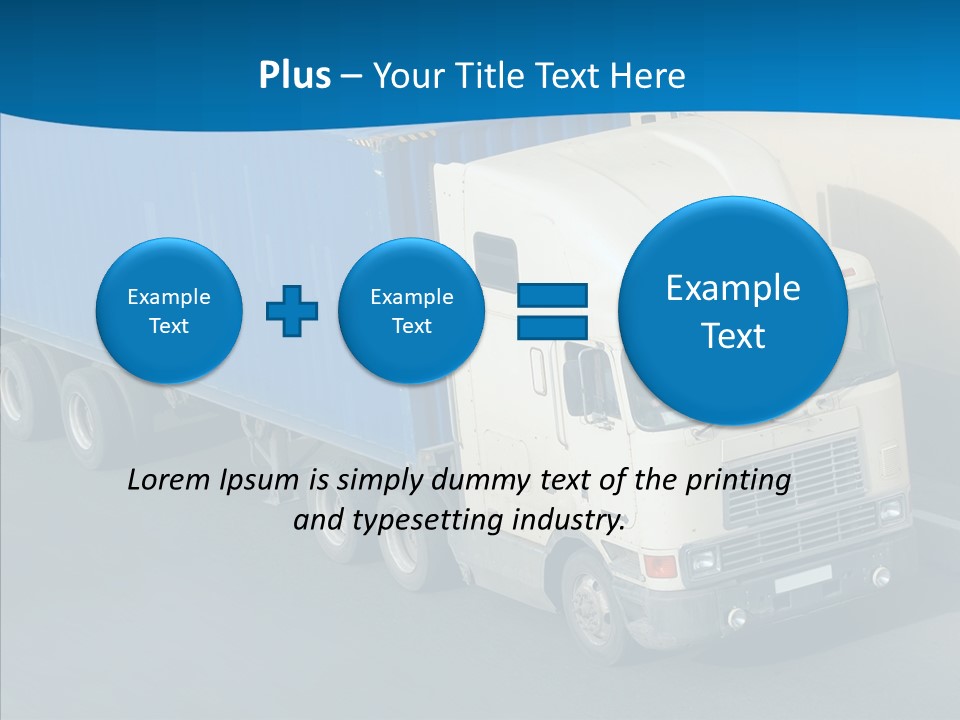 Transport Equipment Receiving PowerPoint Template