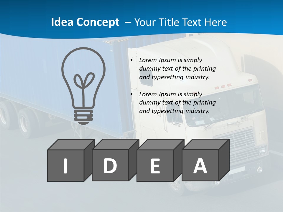 Transport Equipment Receiving PowerPoint Template
