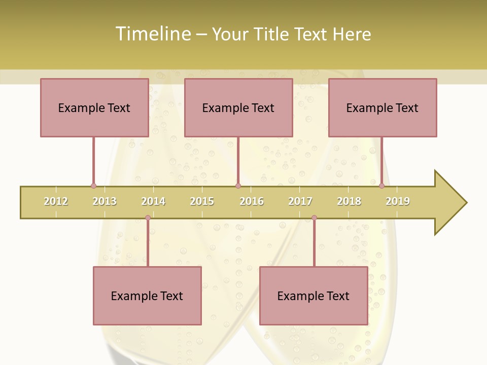 Anniversary Fun Toast PowerPoint Template