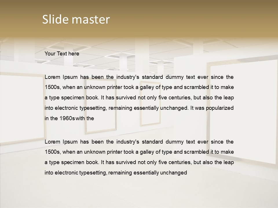 Block Empty Lights PowerPoint Template