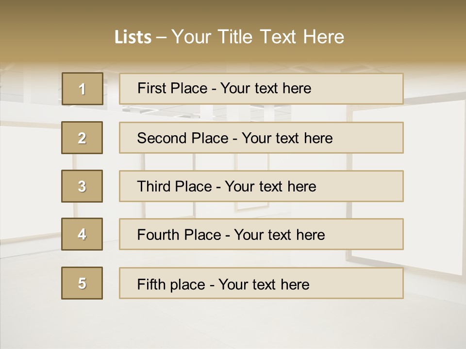 Block Empty Lights PowerPoint Template