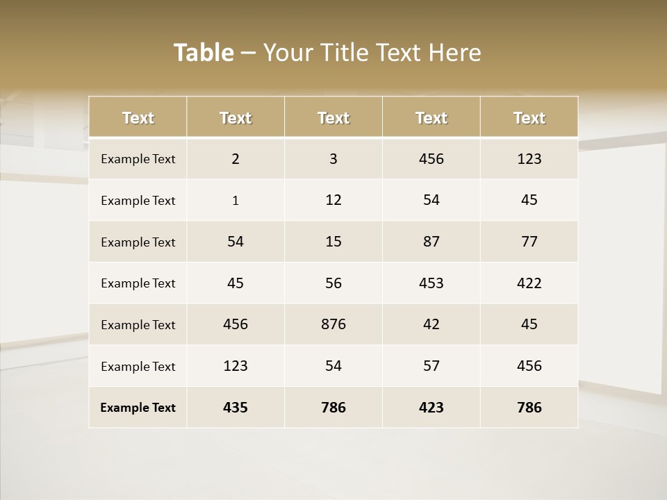 Block Empty Lights PowerPoint Template
