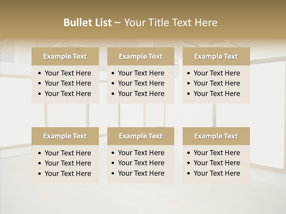 Block Empty Lights PowerPoint Template