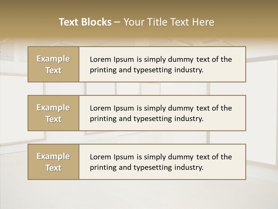 Block Empty Lights PowerPoint Template