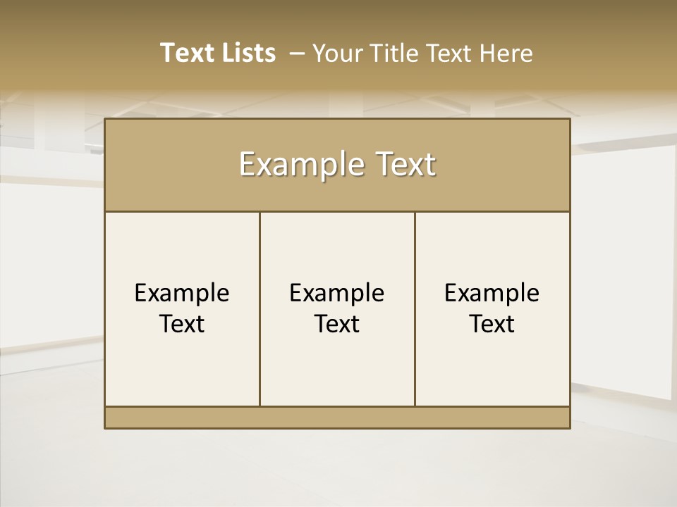 Block Empty Lights PowerPoint Template