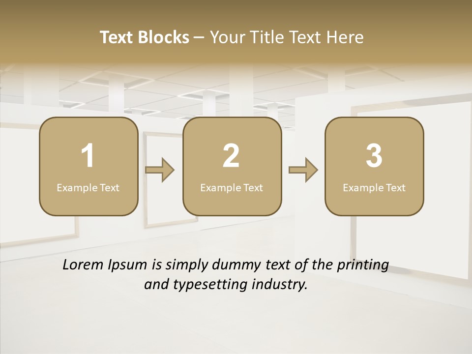 Block Empty Lights PowerPoint Template