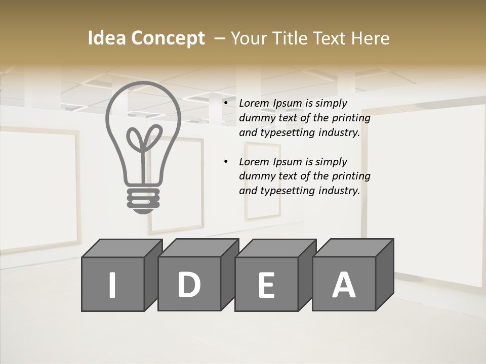 Block Empty Lights PowerPoint Template
