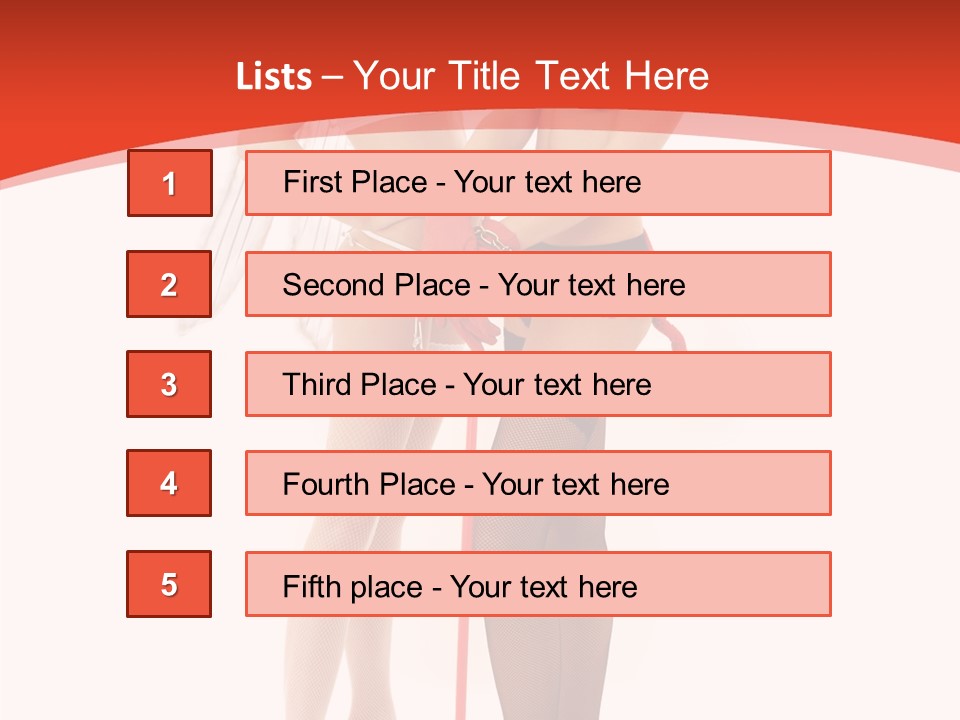 Lingerie Demon Contrast PowerPoint Template