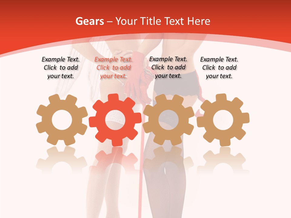 Lingerie Demon Contrast PowerPoint Template