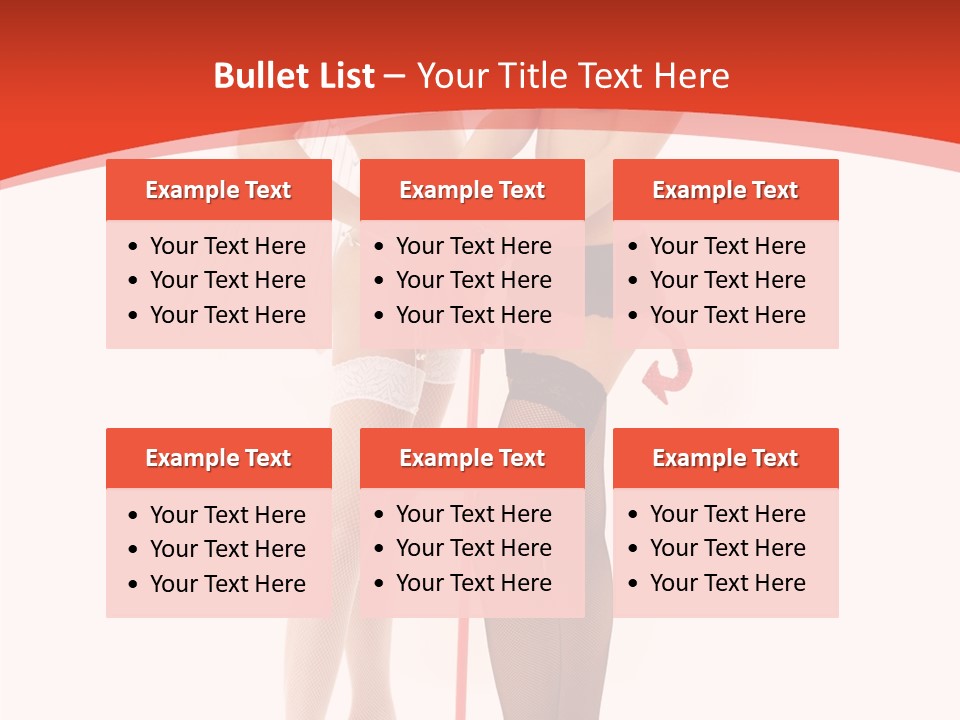 Lingerie Demon Contrast PowerPoint Template