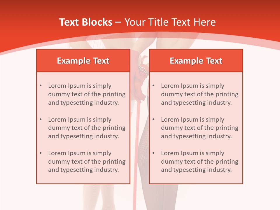 Lingerie Demon Contrast PowerPoint Template