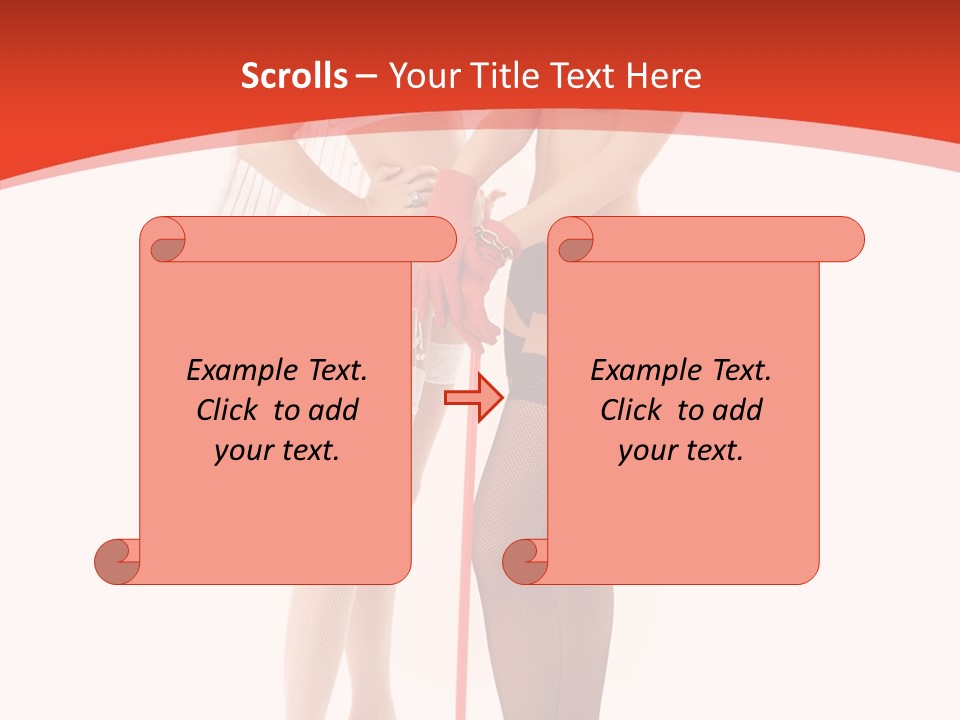 Lingerie Demon Contrast PowerPoint Template