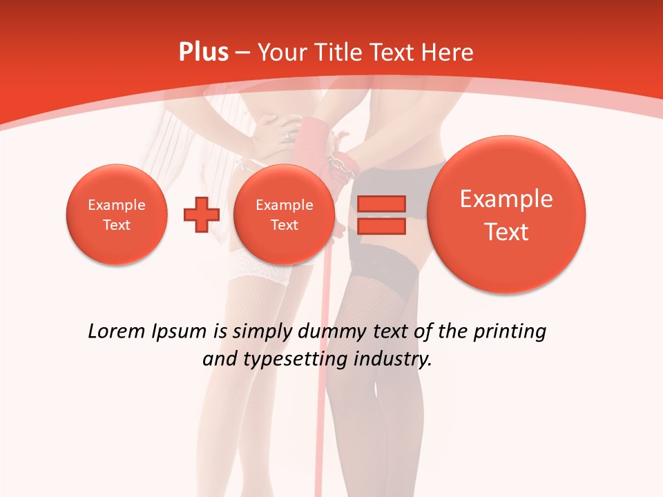 Lingerie Demon Contrast PowerPoint Template