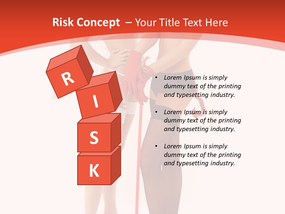 Lingerie Demon Contrast PowerPoint Template