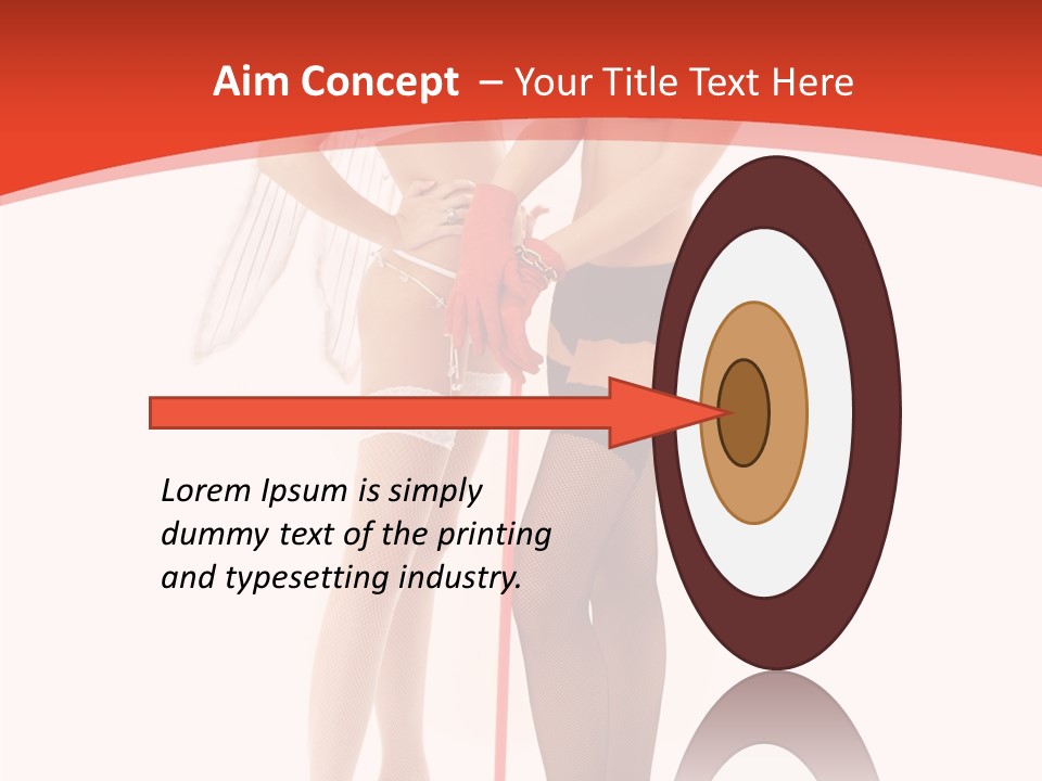 Lingerie Demon Contrast PowerPoint Template