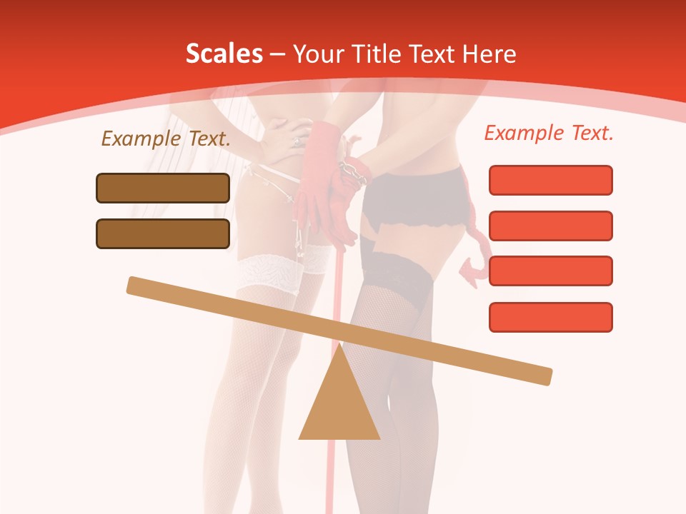 Lingerie Demon Contrast PowerPoint Template