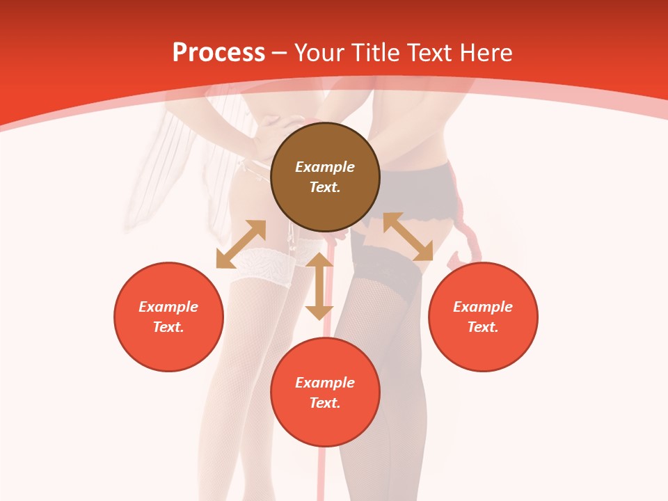 Lingerie Demon Contrast PowerPoint Template