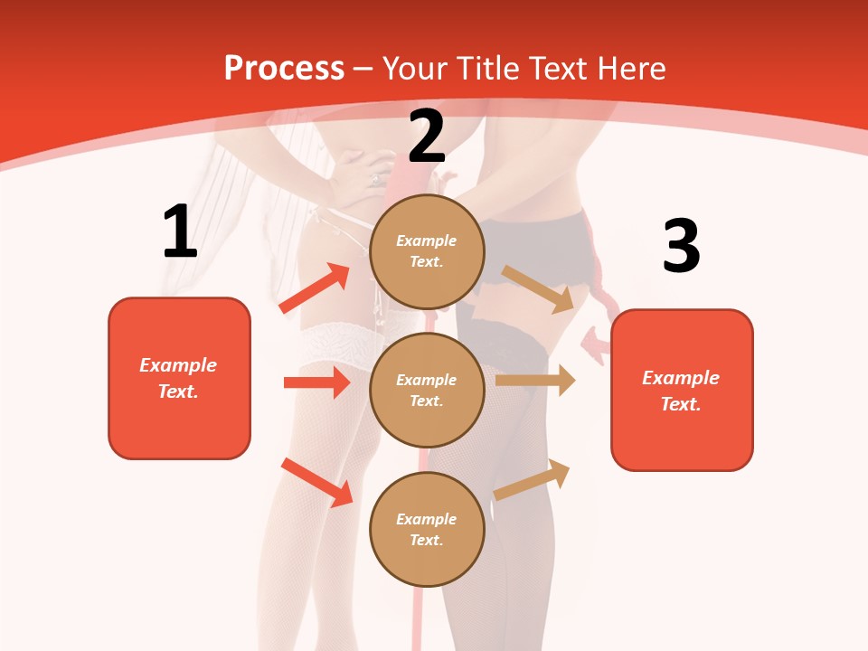Lingerie Demon Contrast PowerPoint Template