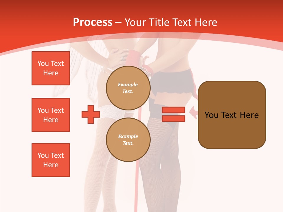 Lingerie Demon Contrast PowerPoint Template