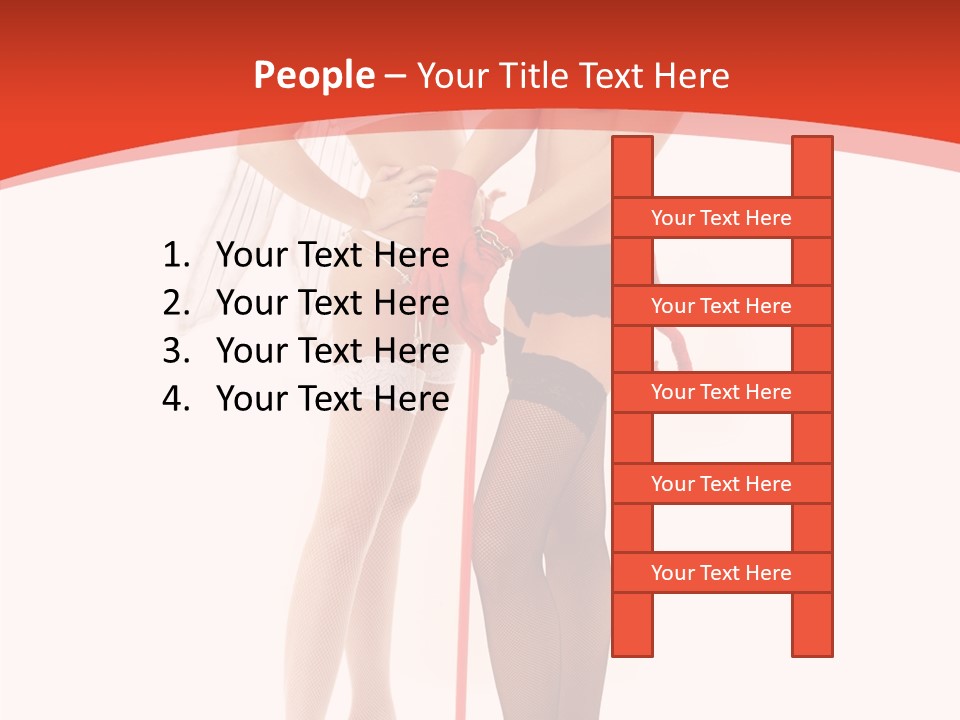 Lingerie Demon Contrast PowerPoint Template