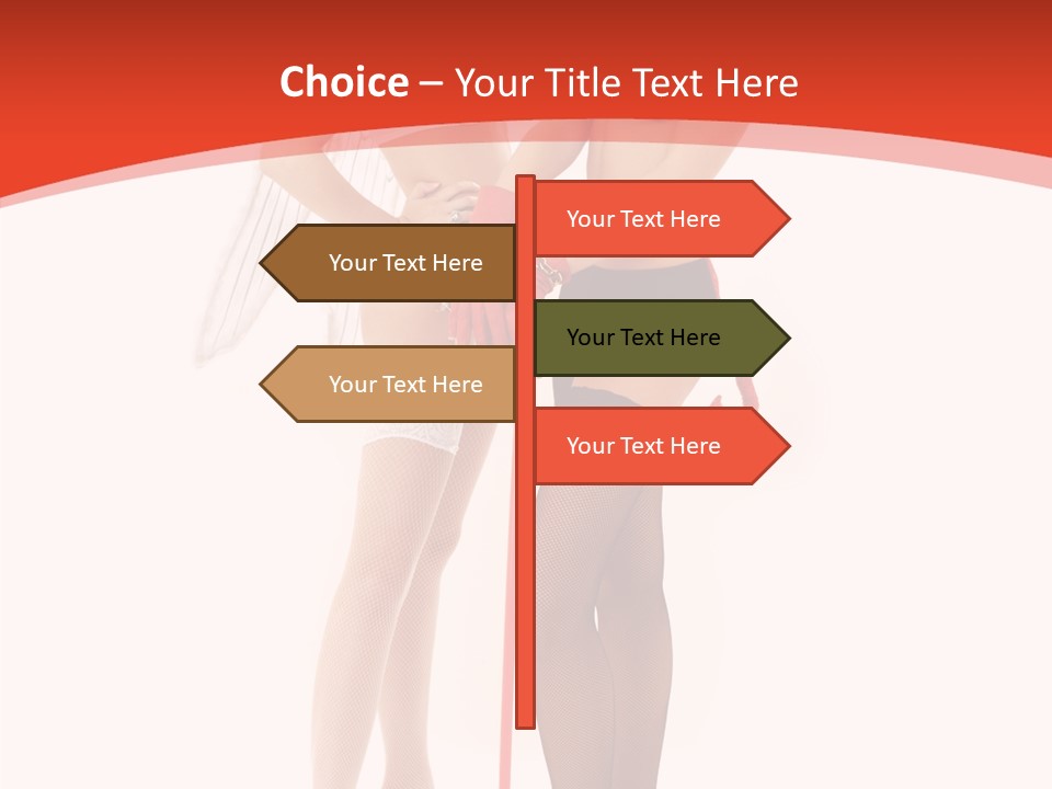 Lingerie Demon Contrast PowerPoint Template