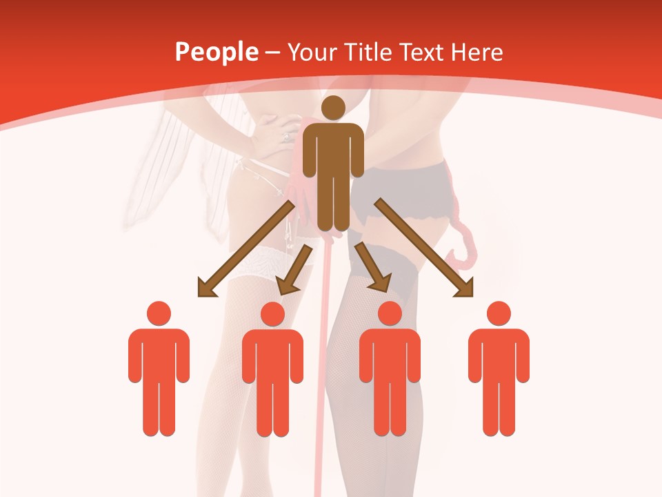Lingerie Demon Contrast PowerPoint Template