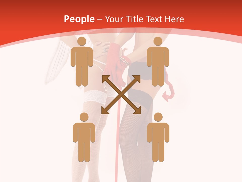 Lingerie Demon Contrast PowerPoint Template