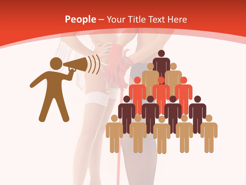 Lingerie Demon Contrast PowerPoint Template