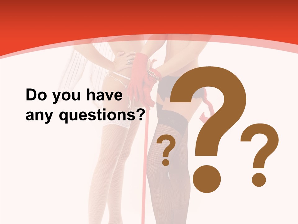 Lingerie Demon Contrast PowerPoint Template