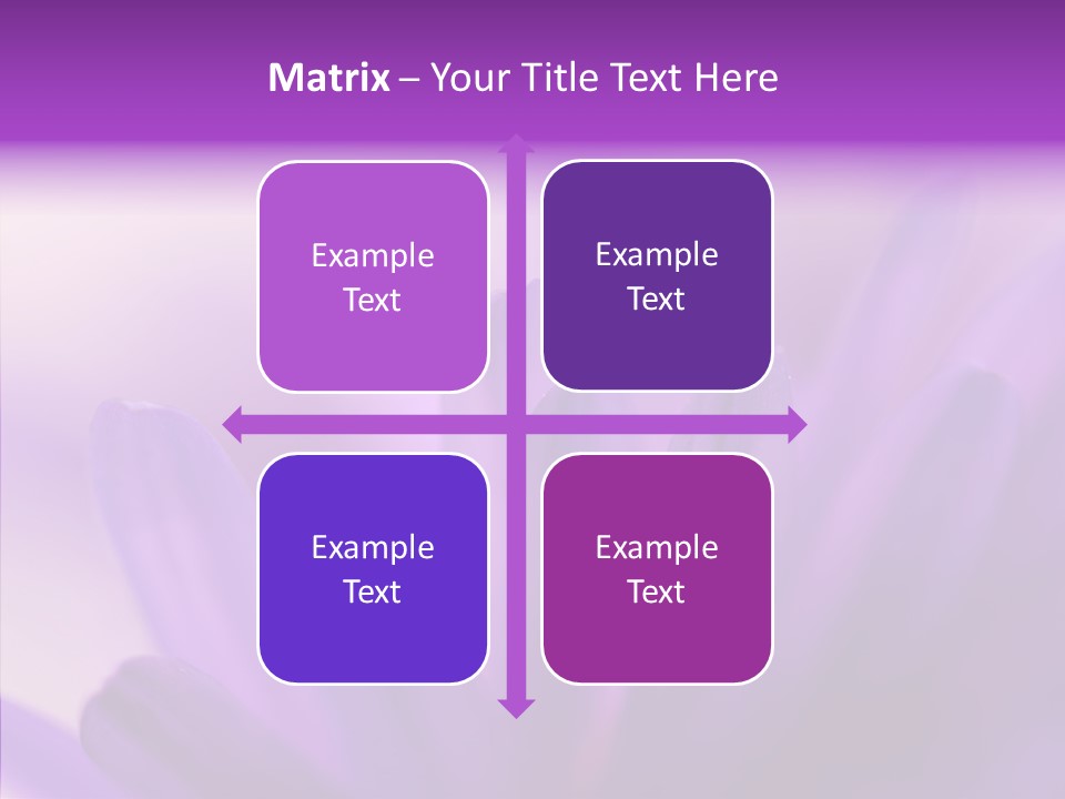 Macro Violet Lush PowerPoint Template