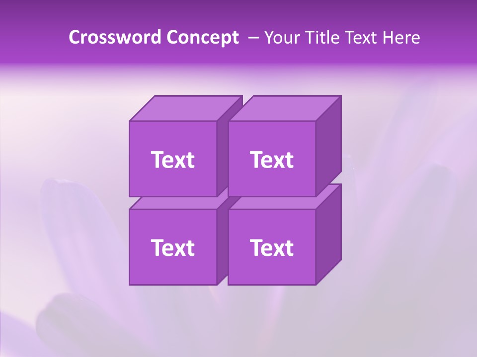 Macro Violet Lush PowerPoint Template