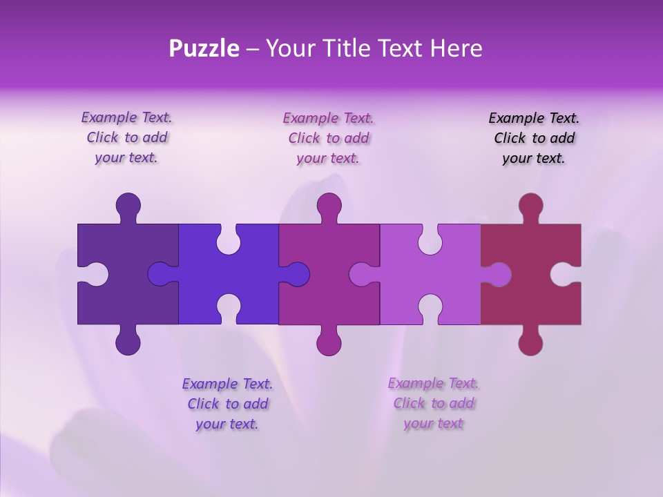 Macro Violet Lush PowerPoint Template
