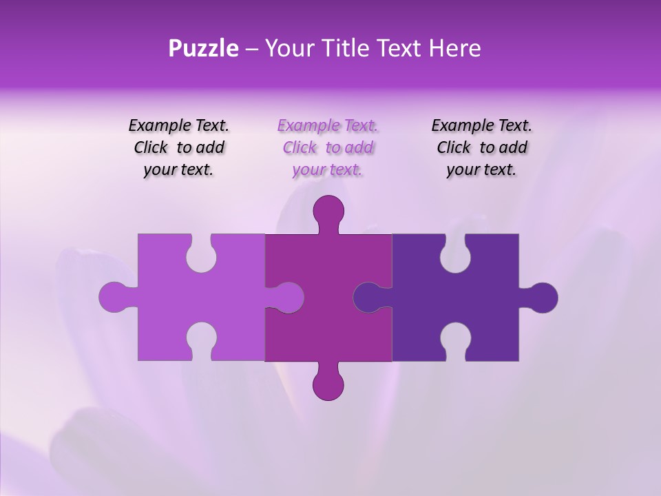 Macro Violet Lush PowerPoint Template
