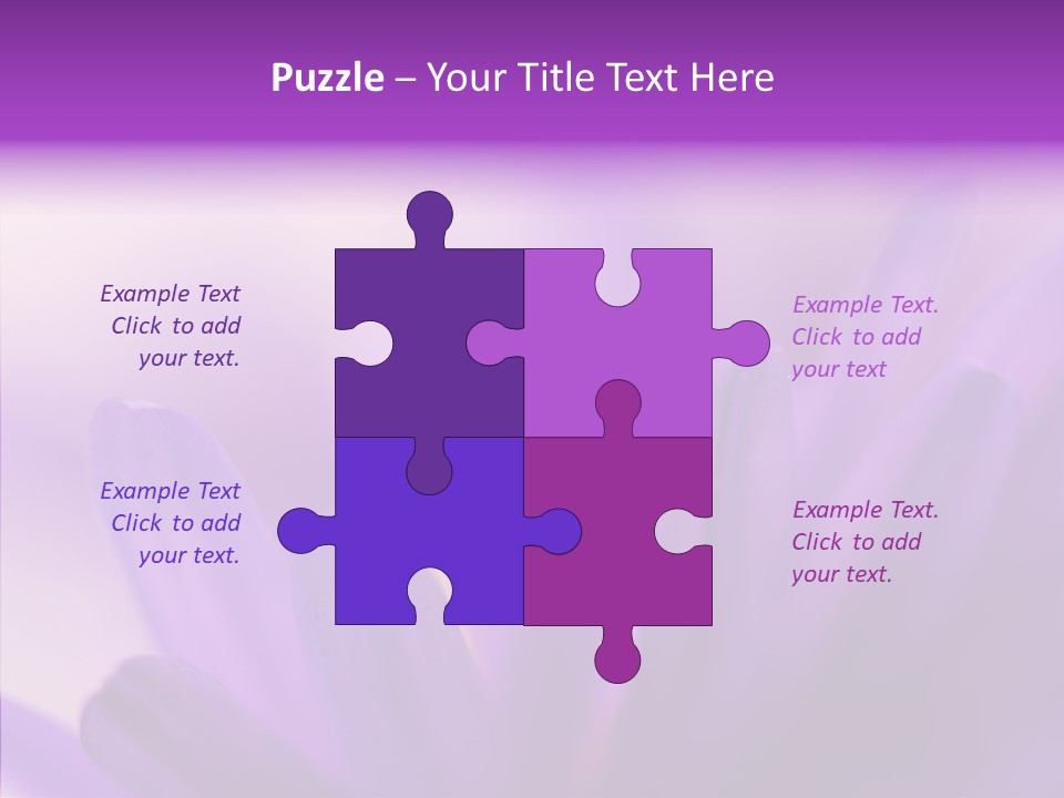 Macro Violet Lush PowerPoint Template