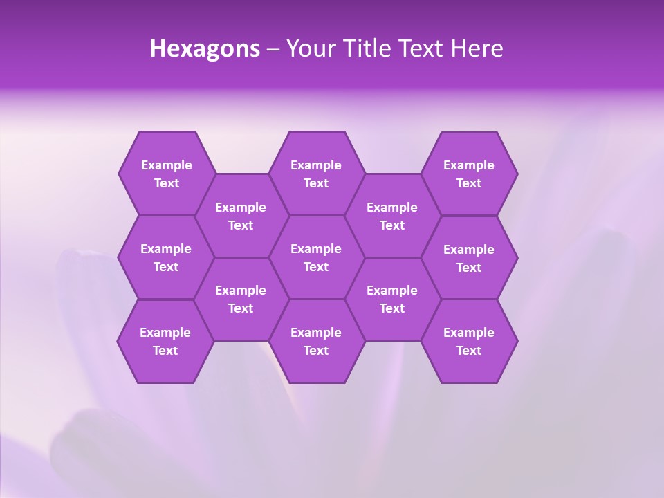 Macro Violet Lush PowerPoint Template