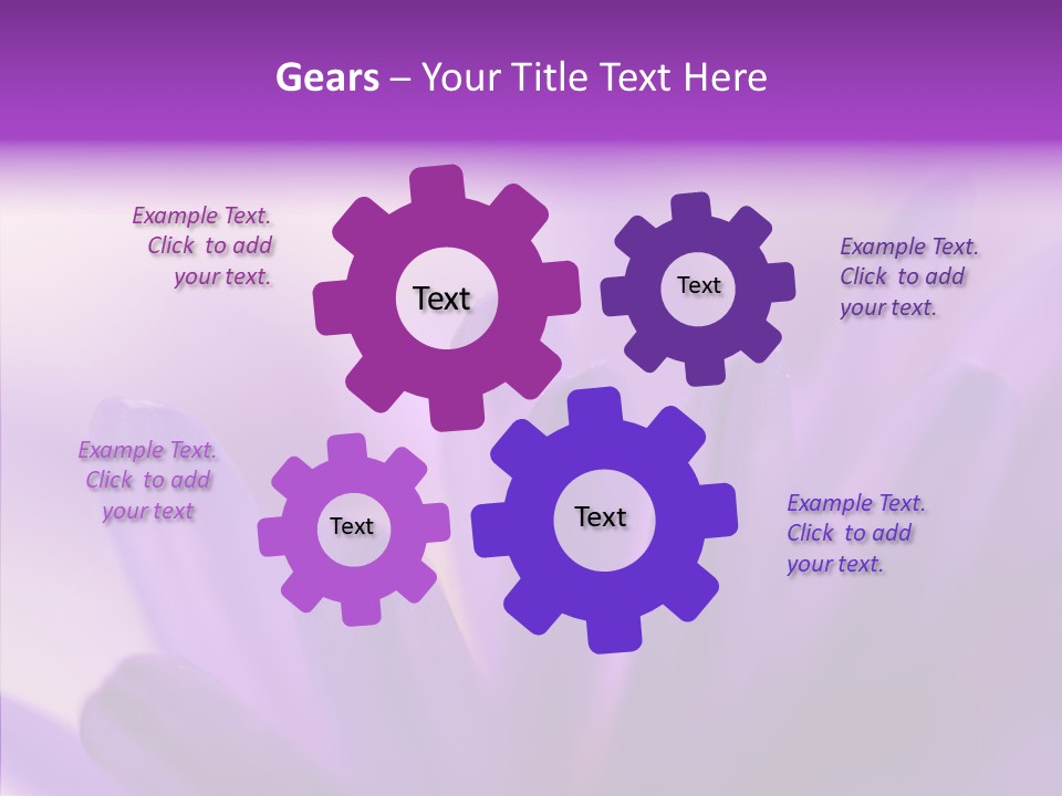 Macro Violet Lush PowerPoint Template