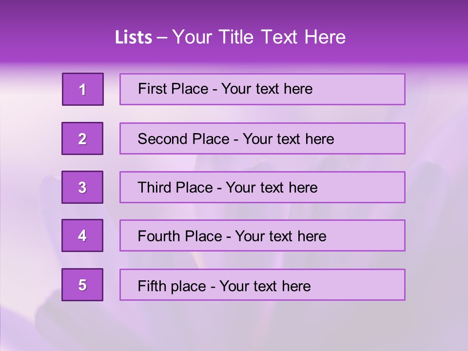 Macro Violet Lush PowerPoint Template