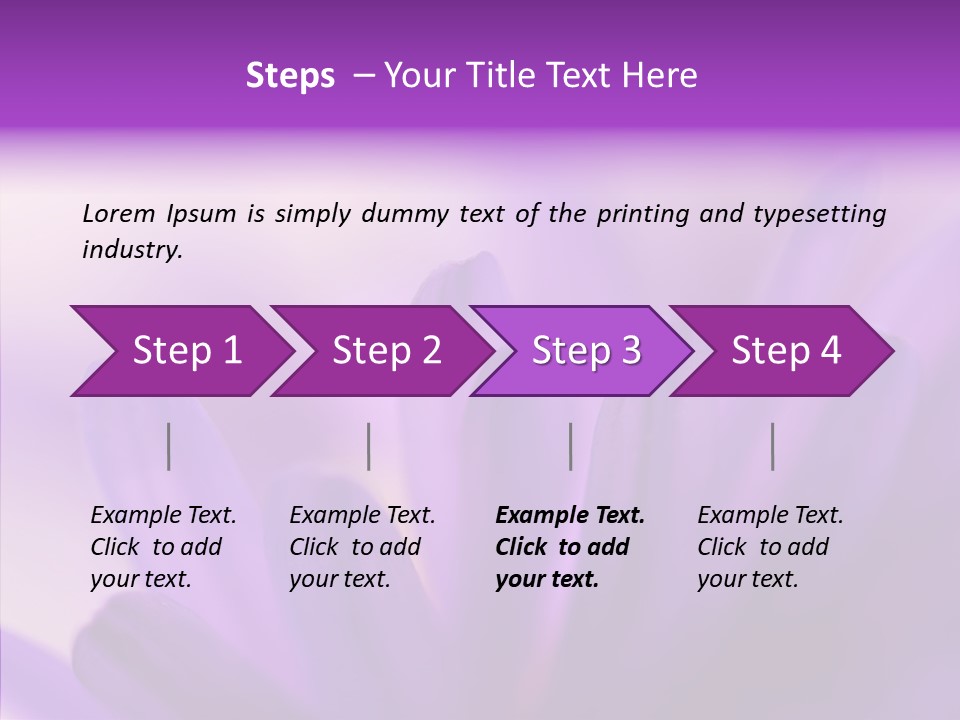 Macro Violet Lush PowerPoint Template