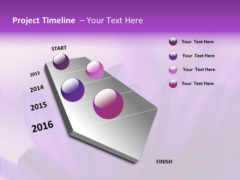 Macro Violet Lush PowerPoint Template