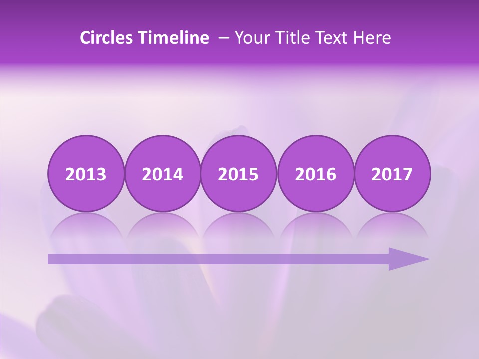 Macro Violet Lush PowerPoint Template