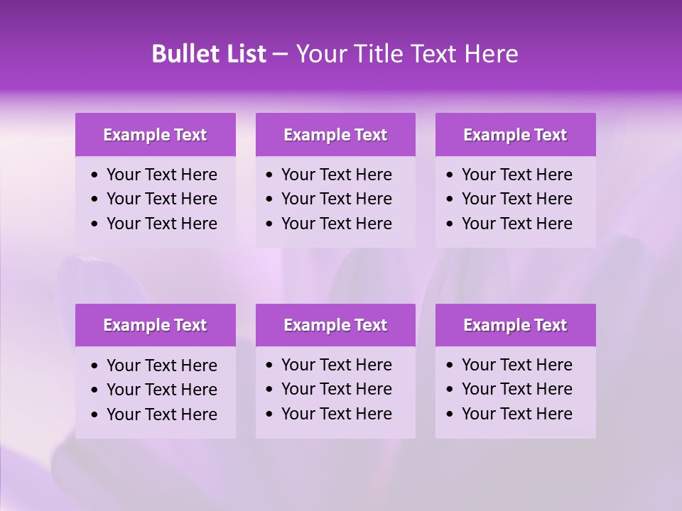 Macro Violet Lush PowerPoint Template