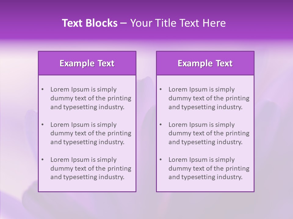 Macro Violet Lush PowerPoint Template
