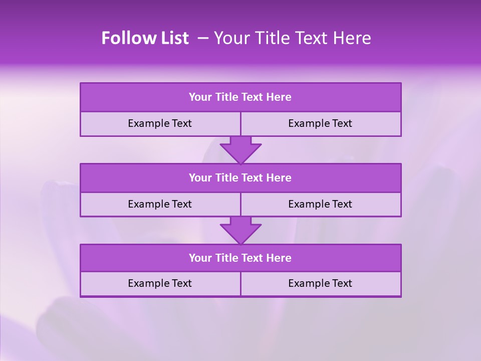 Macro Violet Lush PowerPoint Template