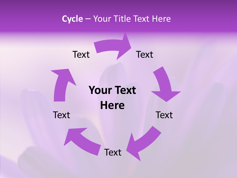 Macro Violet Lush PowerPoint Template