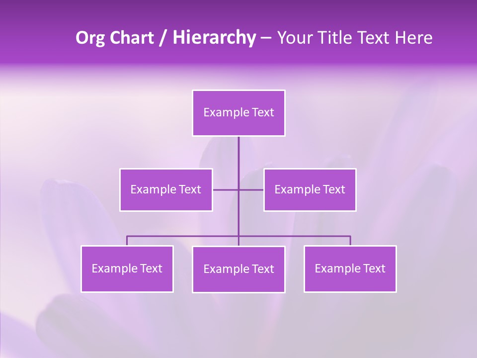 Macro Violet Lush PowerPoint Template