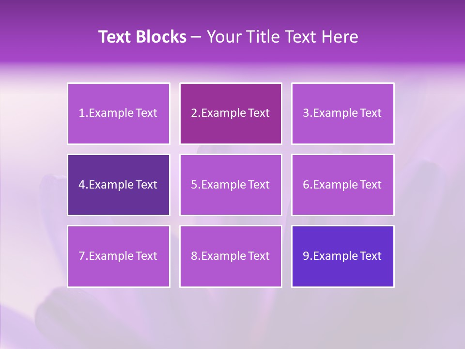 Macro Violet Lush PowerPoint Template