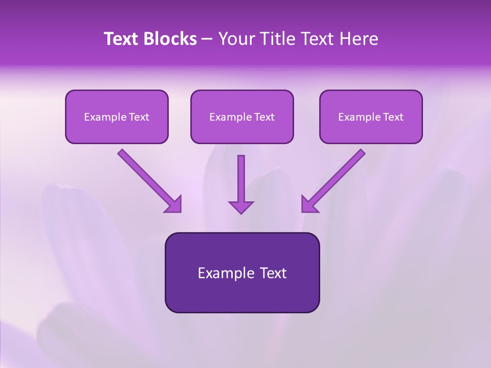 Macro Violet Lush PowerPoint Template