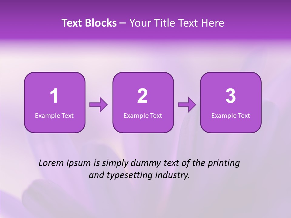 Macro Violet Lush PowerPoint Template